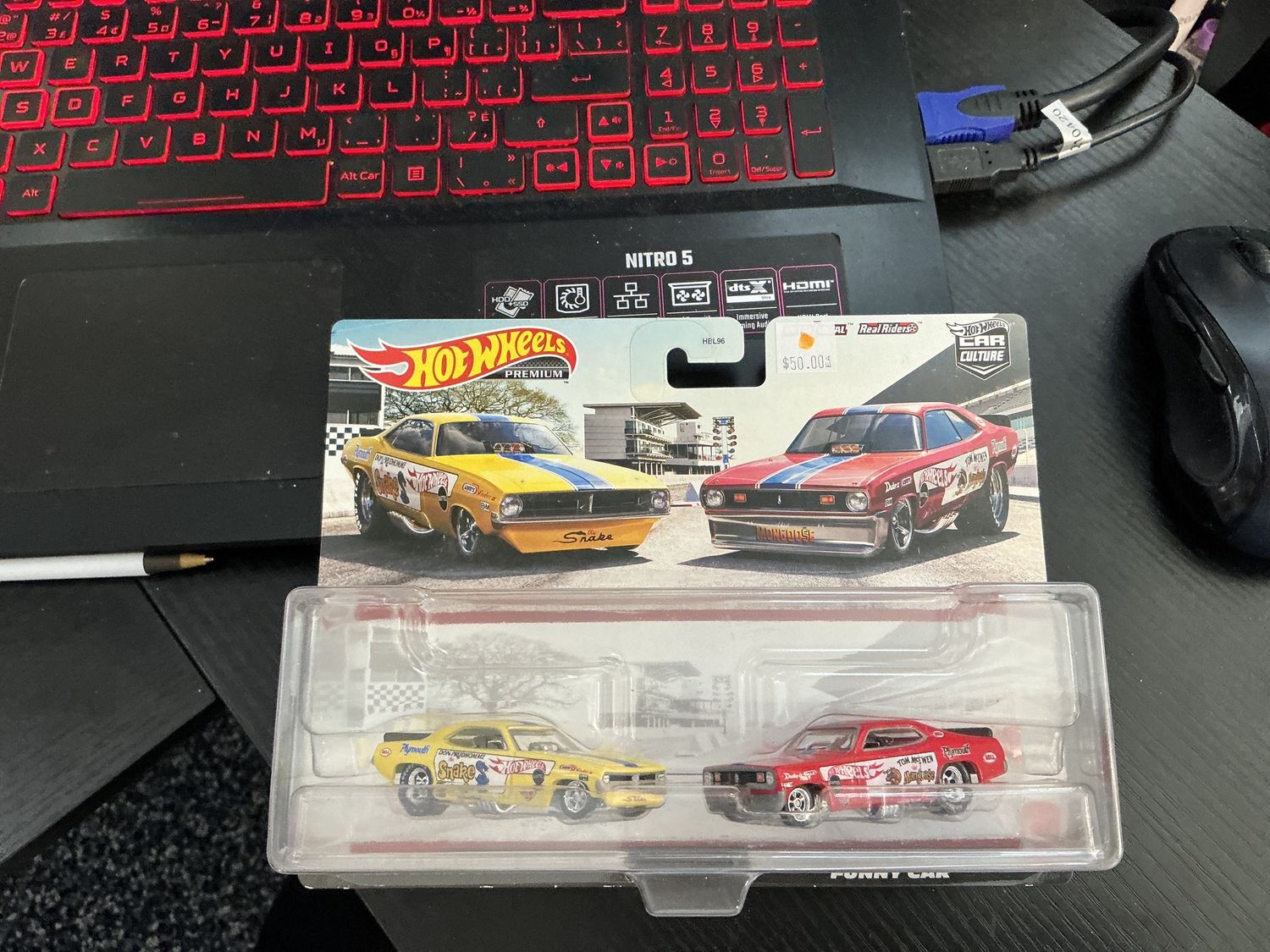 Snake and mongoose two car 2 pack