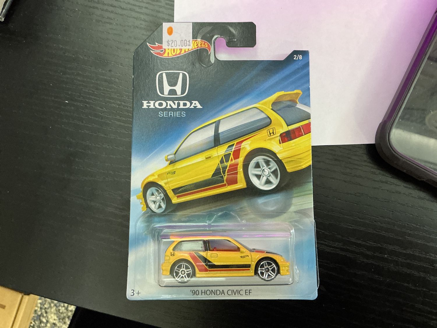 1990 Honda Civic, EF yellow Honda series