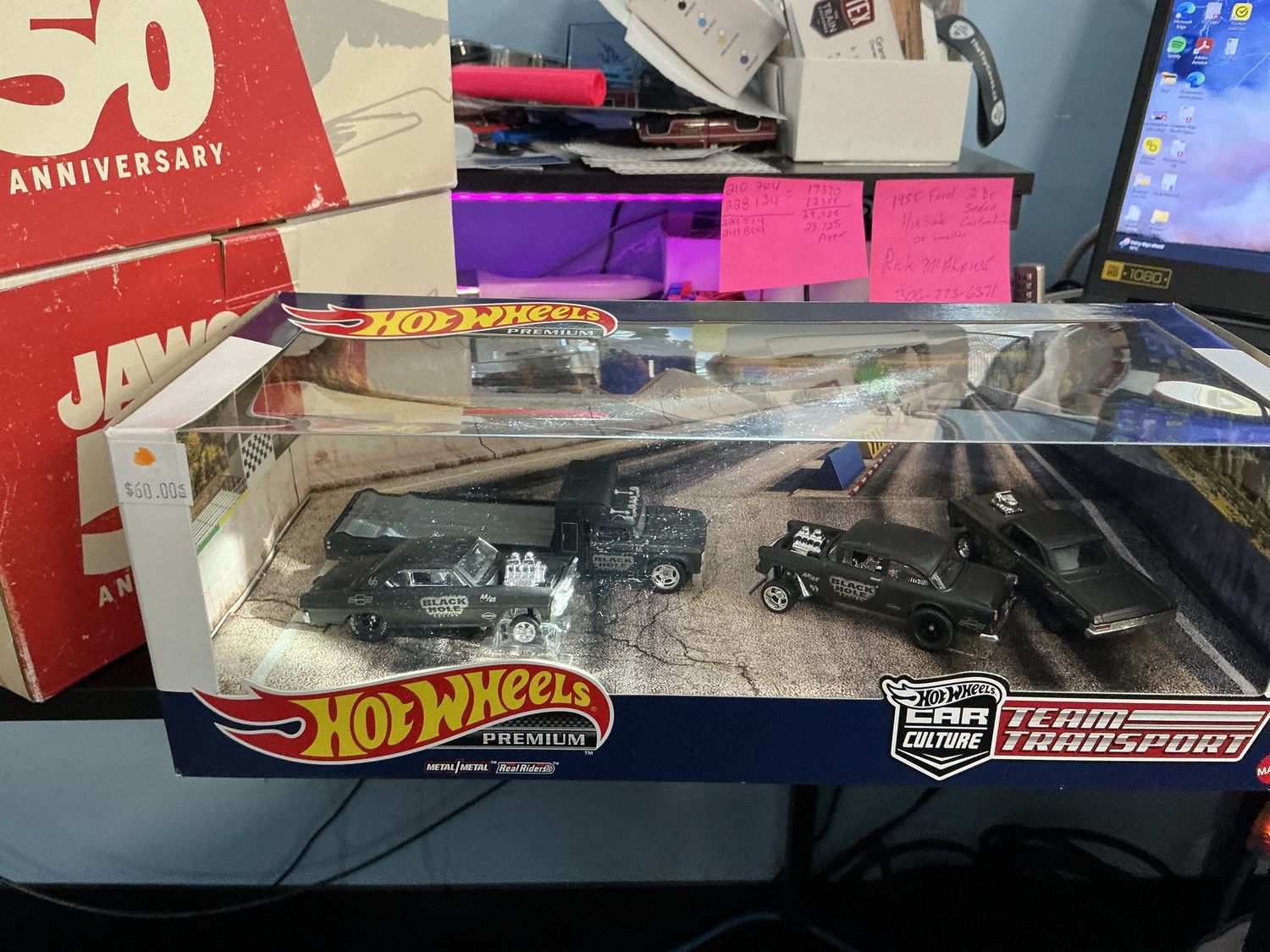 Team transport, black hole for car set