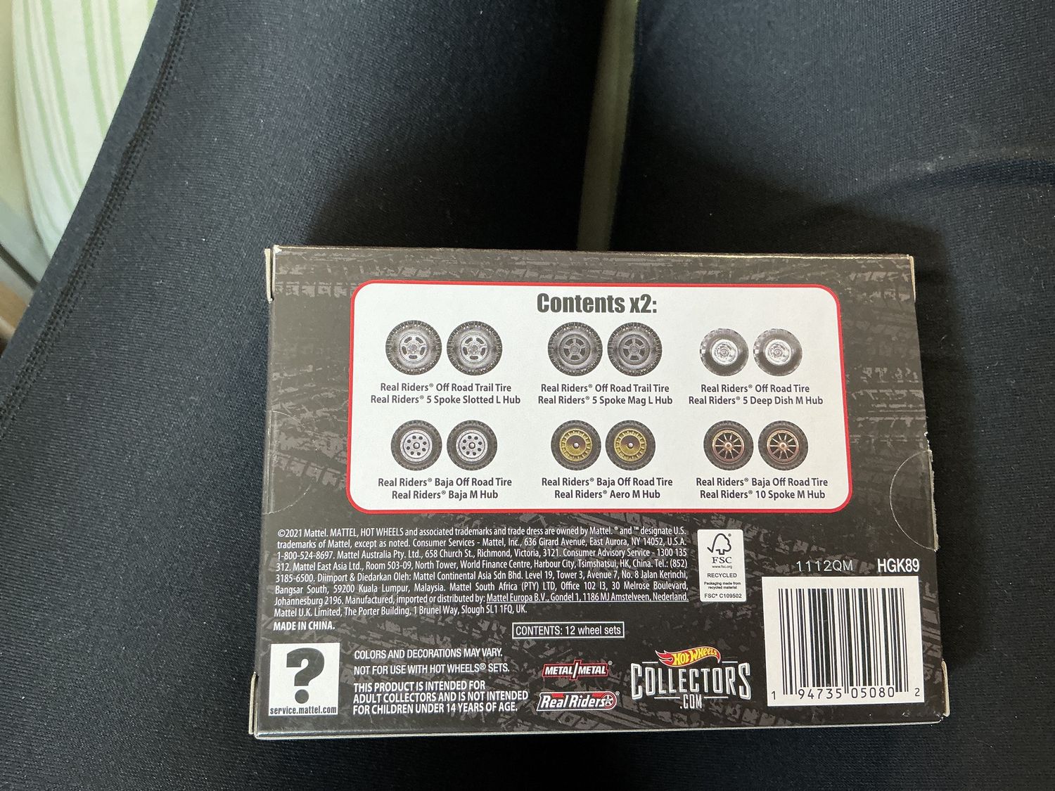 Real riders set of six tires
