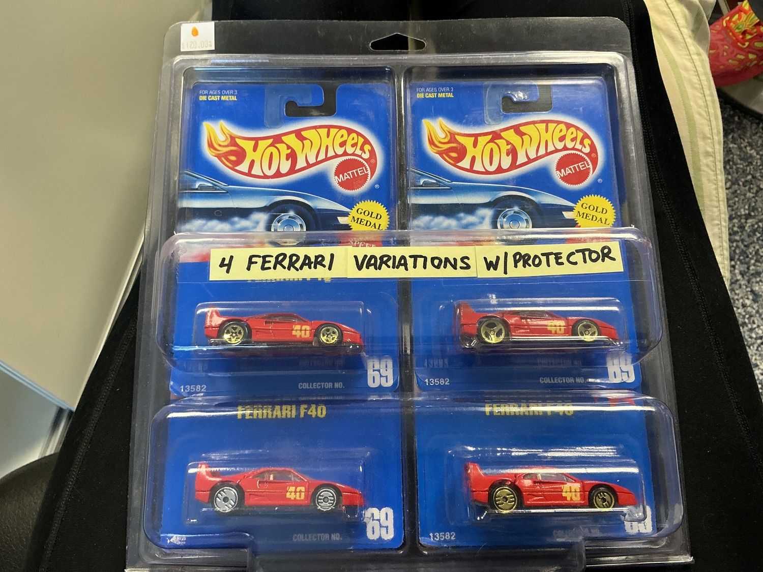 Four car Ferrari variation with protective set