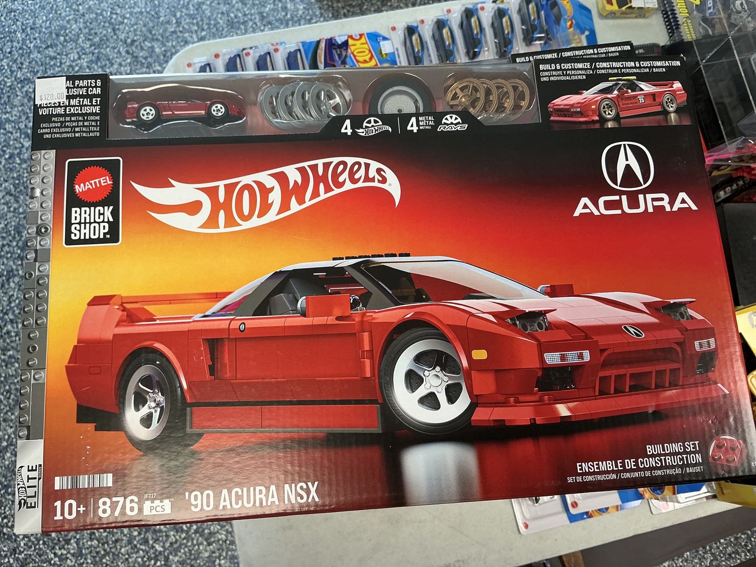 Hot wheels brick shop 1990 Acura NSX red