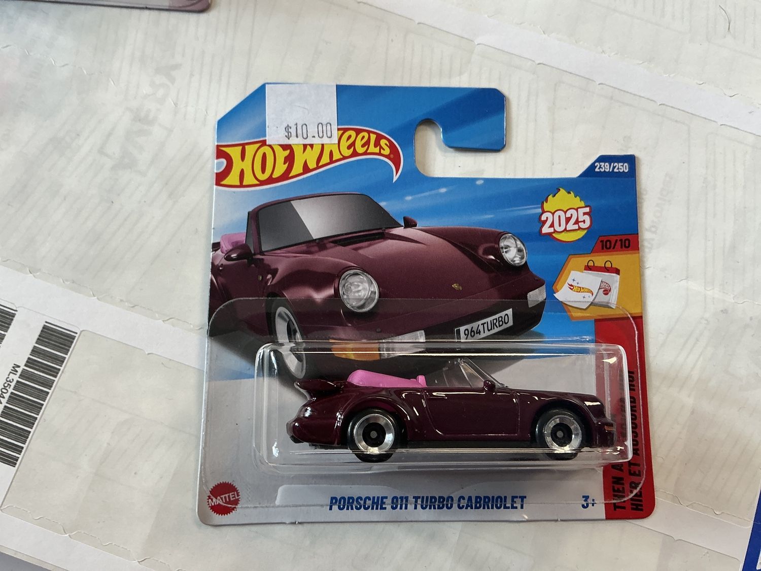 Porsche 911 turbo cabriolet short card