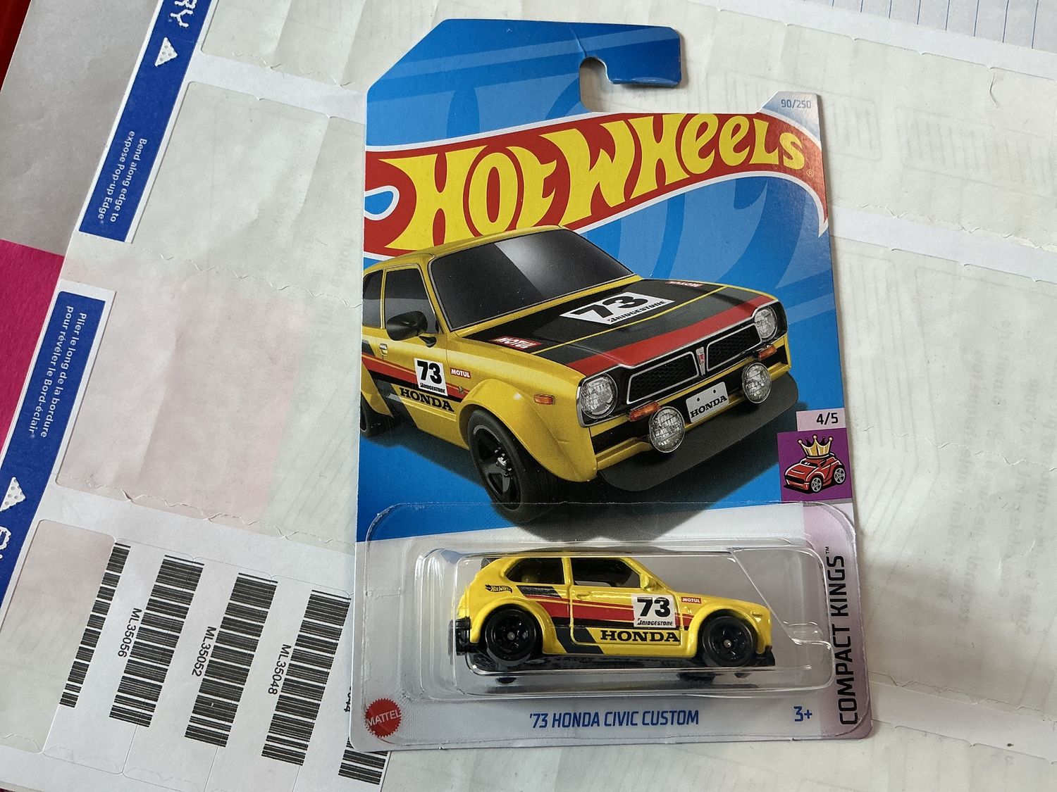 1973 Honda Civic custom yellow