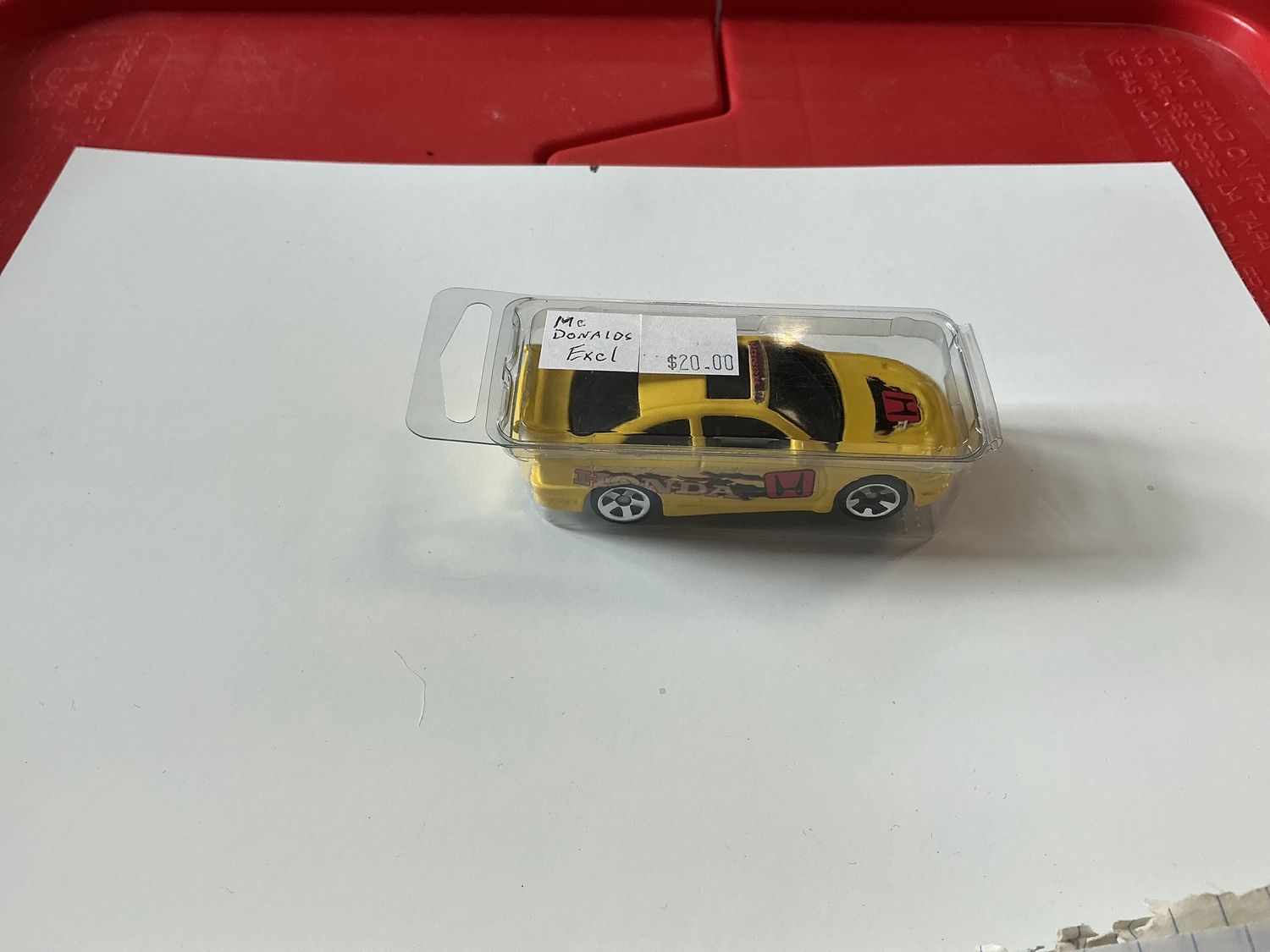 McDonald’s exclusive Honda Civic yellow