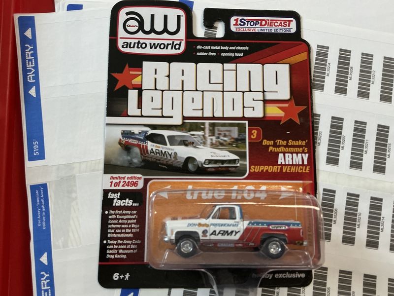 Racing legends, Don Prudhomme 1973 Chevy C 10 army