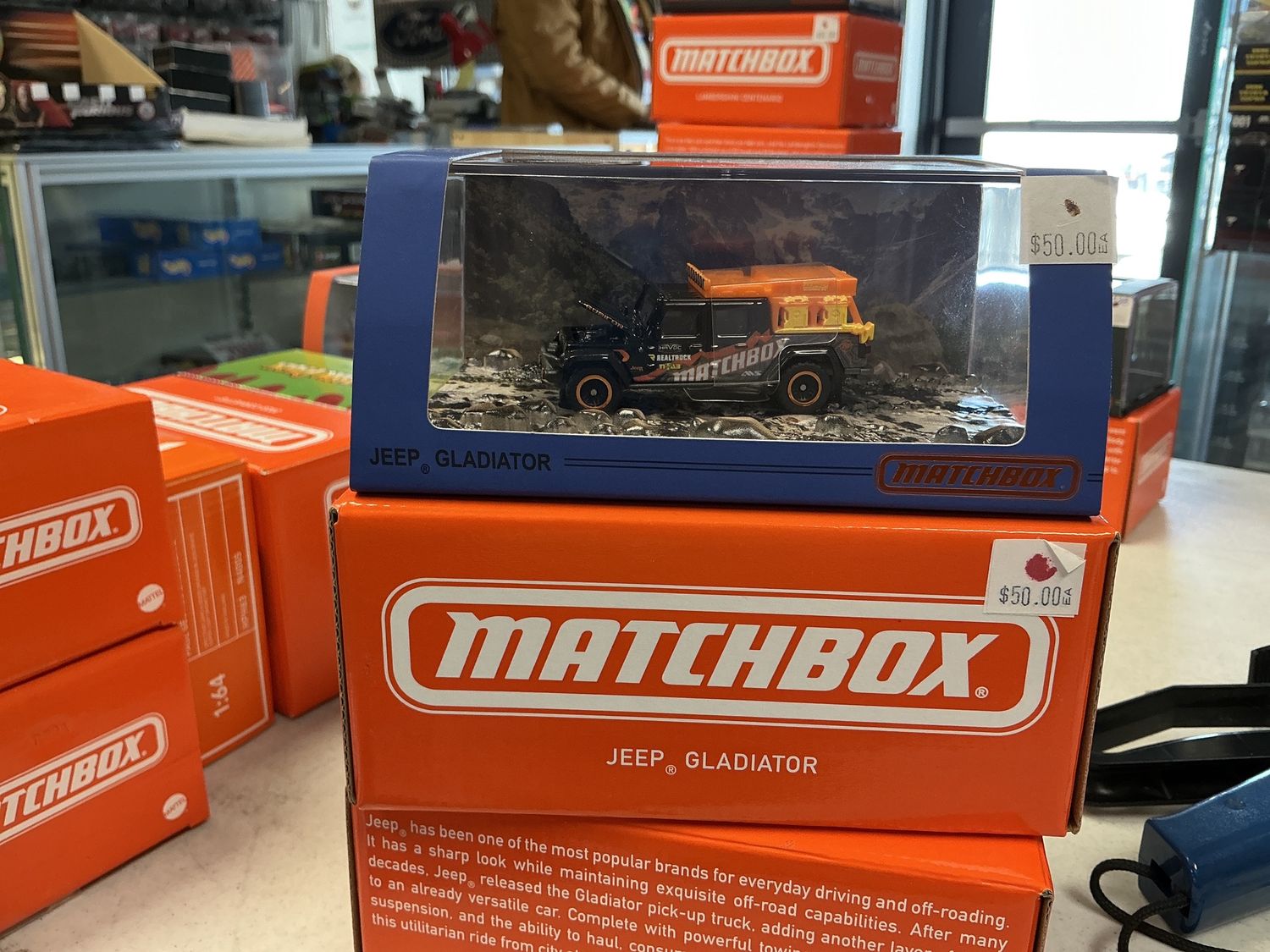 Jeep gladiator black with orange roof