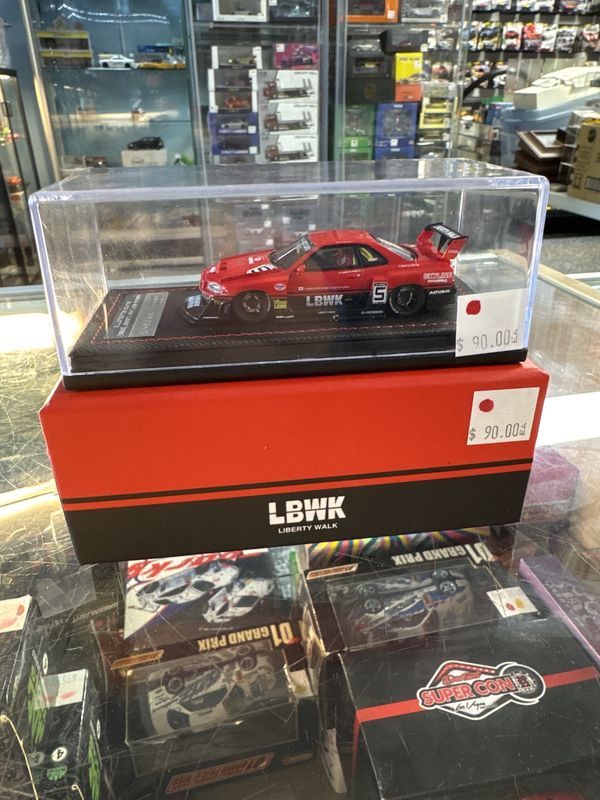 Nissan skyline ER34 LBWK red