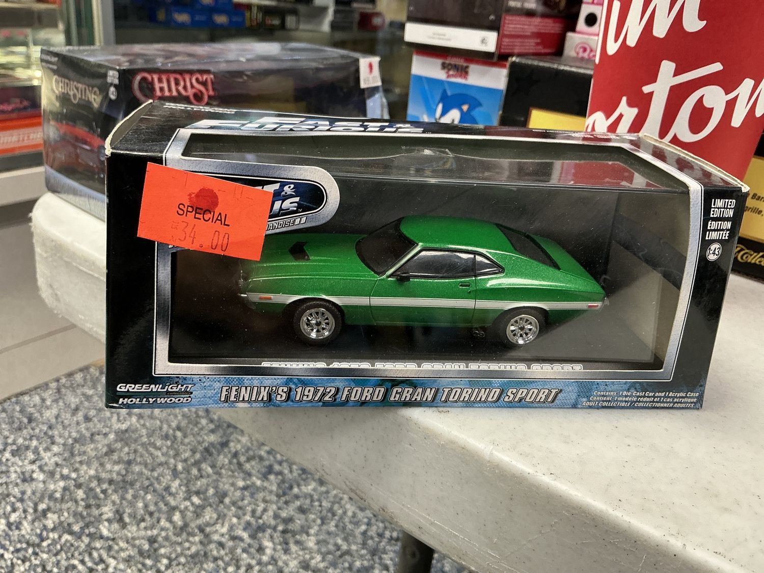 Felix’s 1972 Ford gran  Torino sport green