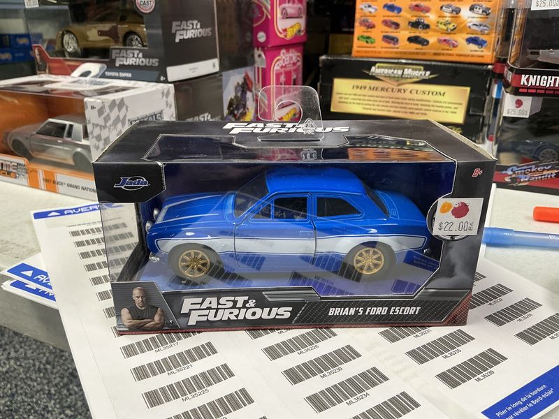 Fast and the furious Brian’s Ford escort blue