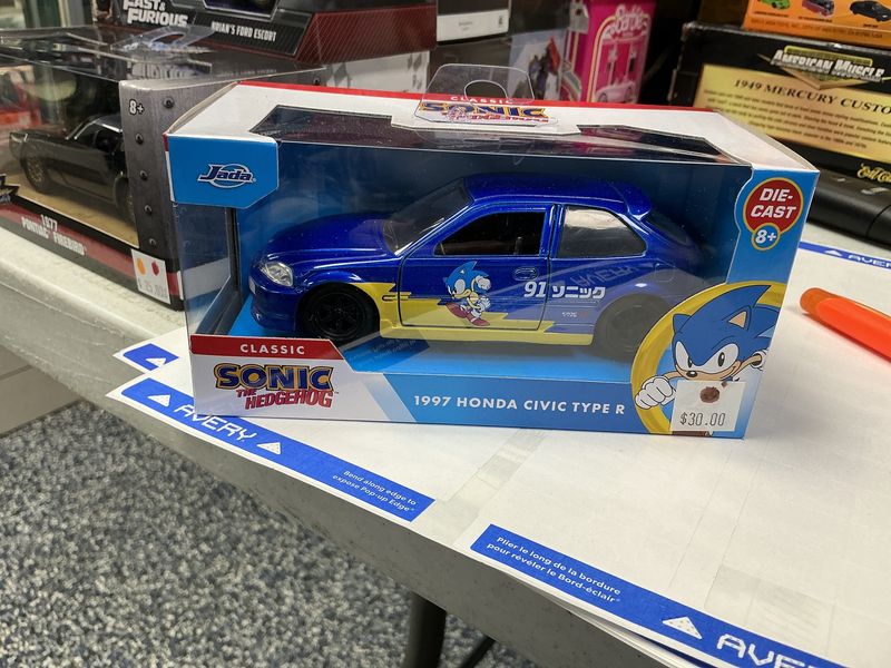 1997 Honda Civic type R sonic the hedgehog