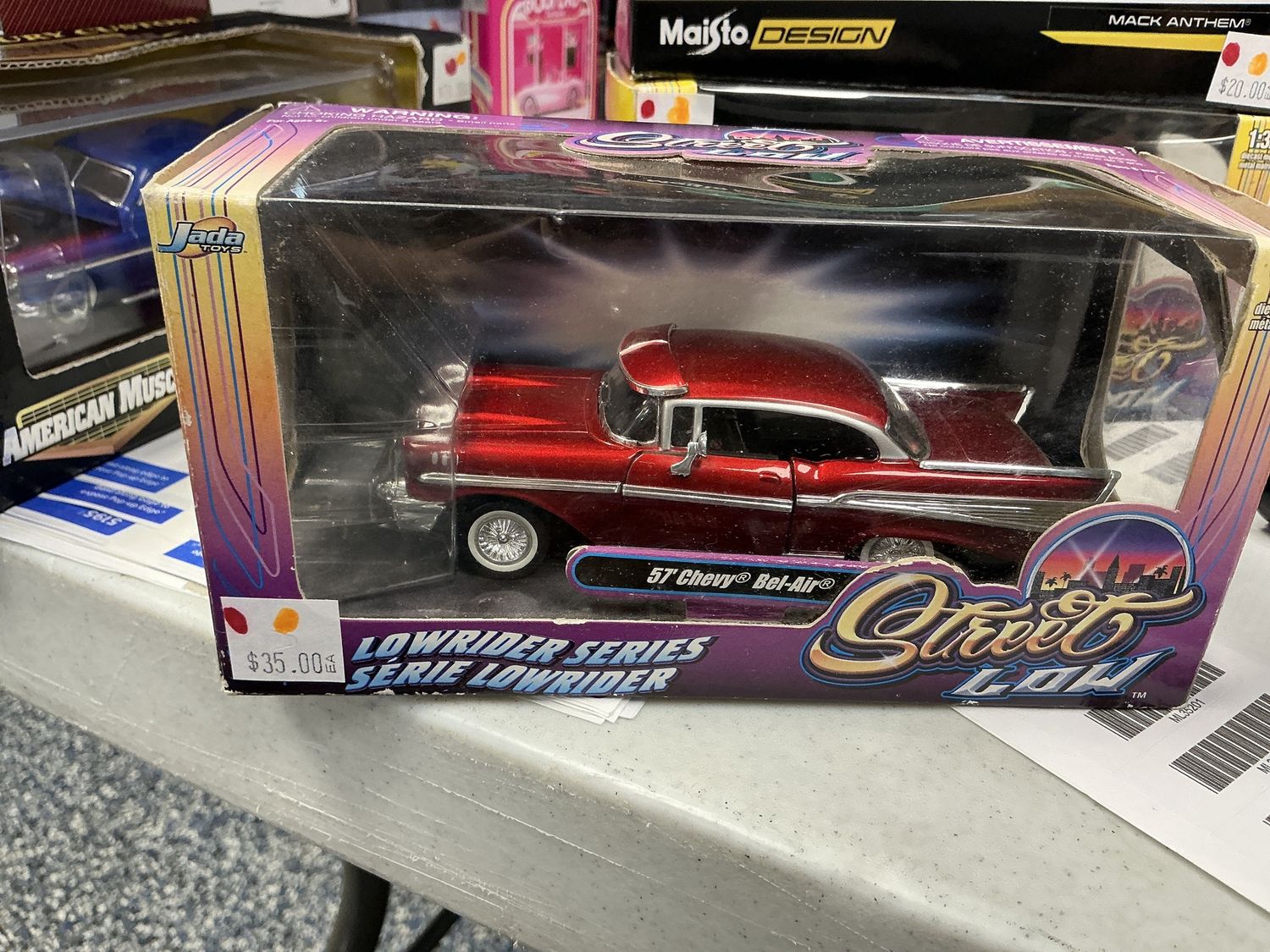 1957 Chevy Bel-Air red low Rider series