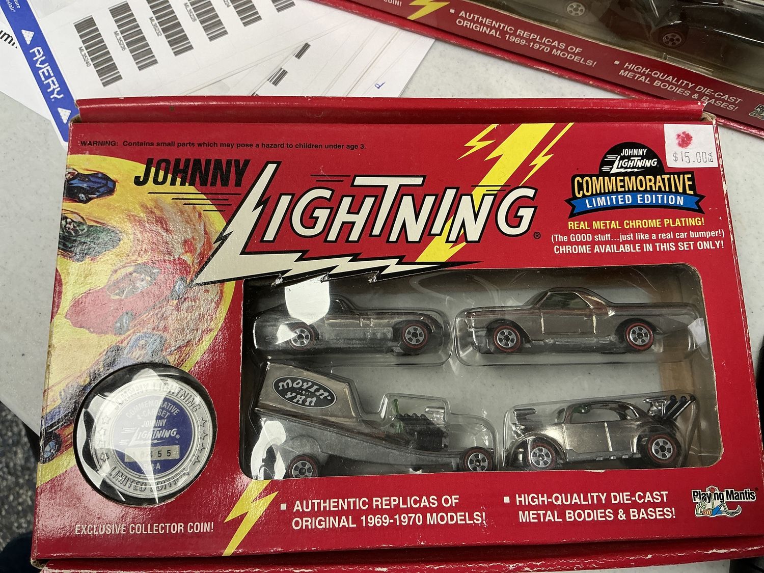 Commemorative limited edition real metal chrome