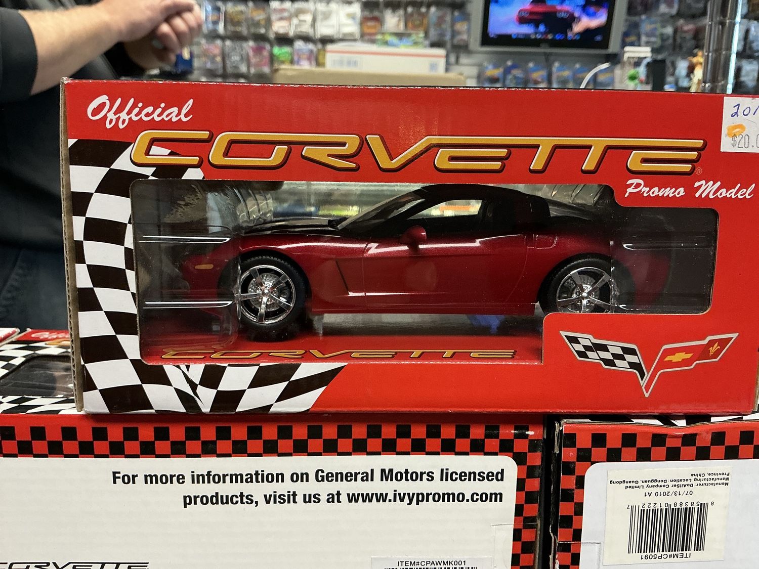 2011 Corvette coupe promo model red