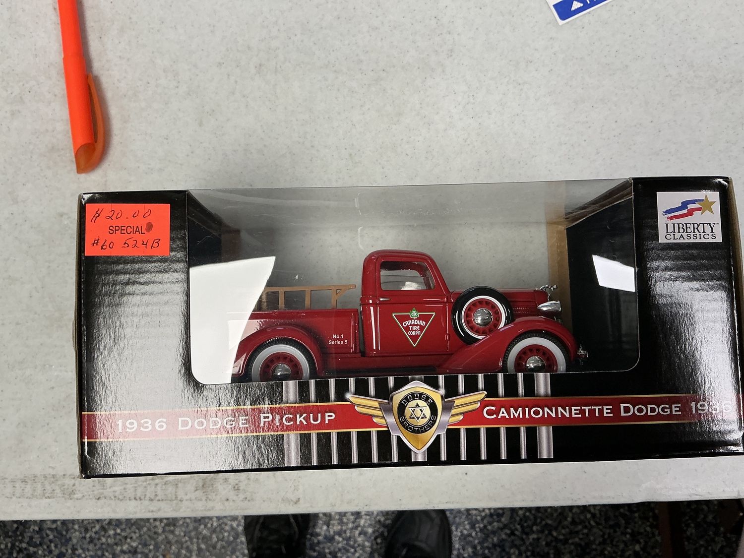 1936 Dodge pickup red Canadian tire