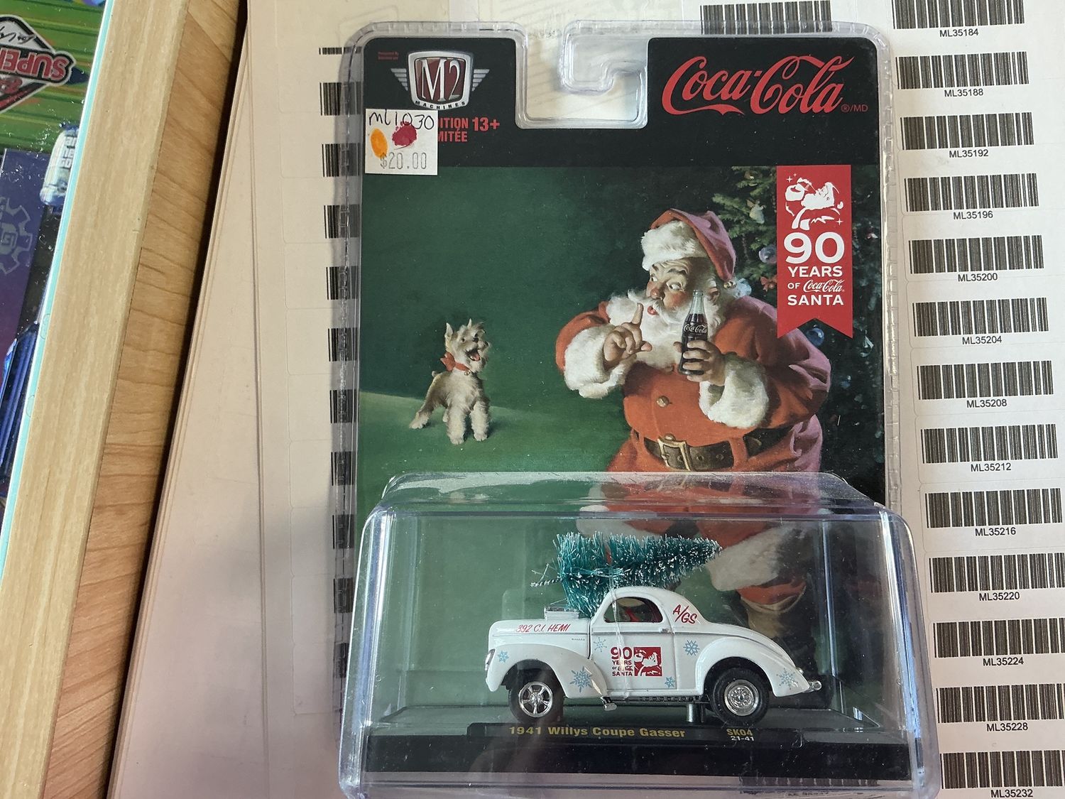 1941 Willys coop gasser white Christmas Coke