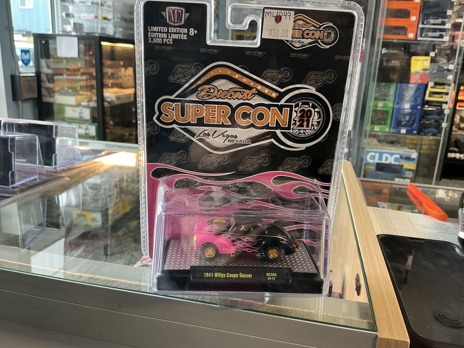 1941 Willie coupe gasser, black and pink Supercon