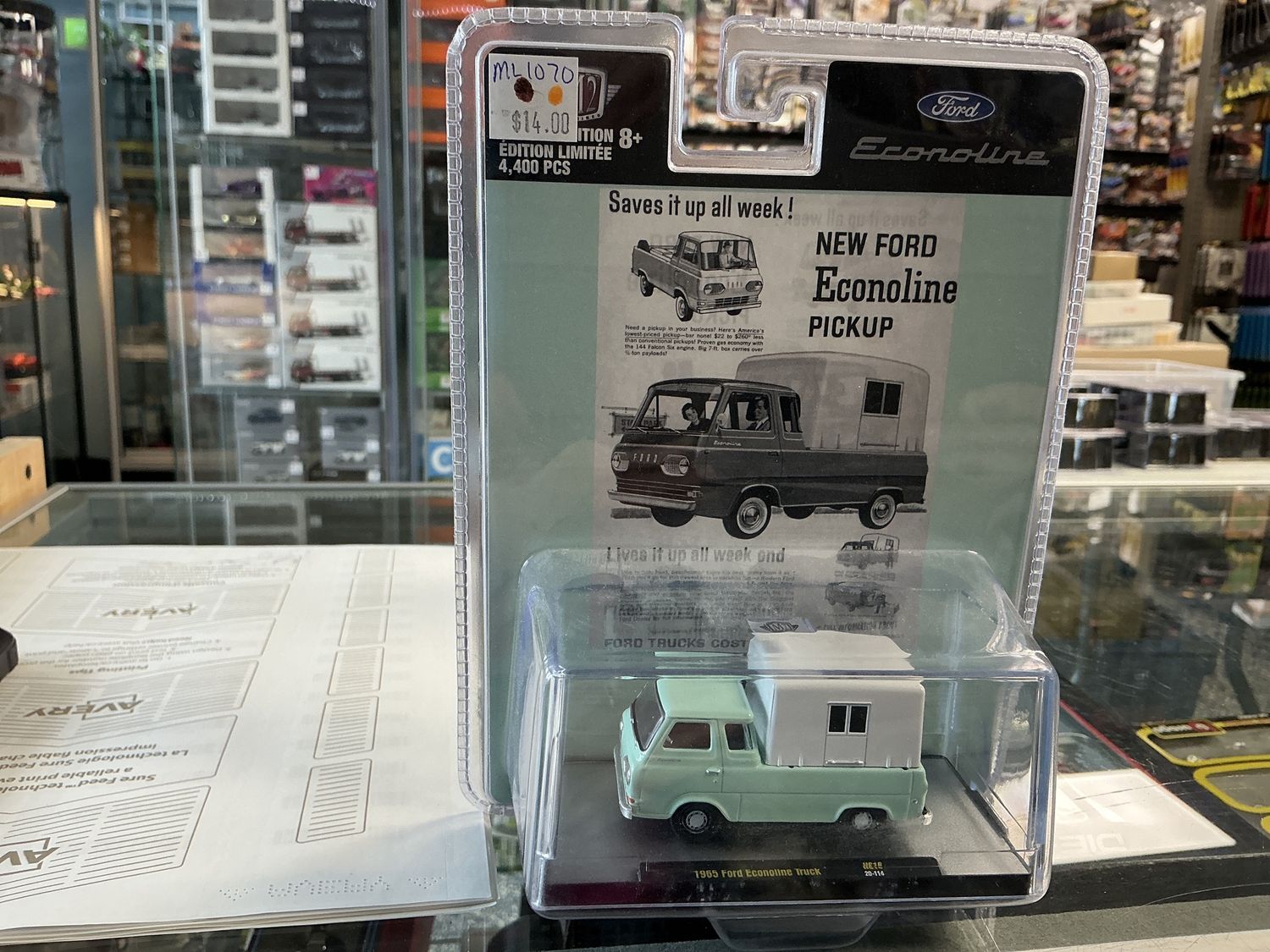 1965 Ford Econoline truck mint green