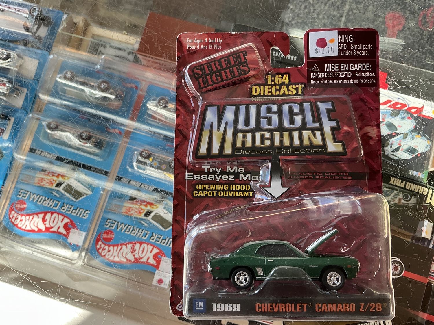 1969 Chevy Camaro Z 28 green muscle machine