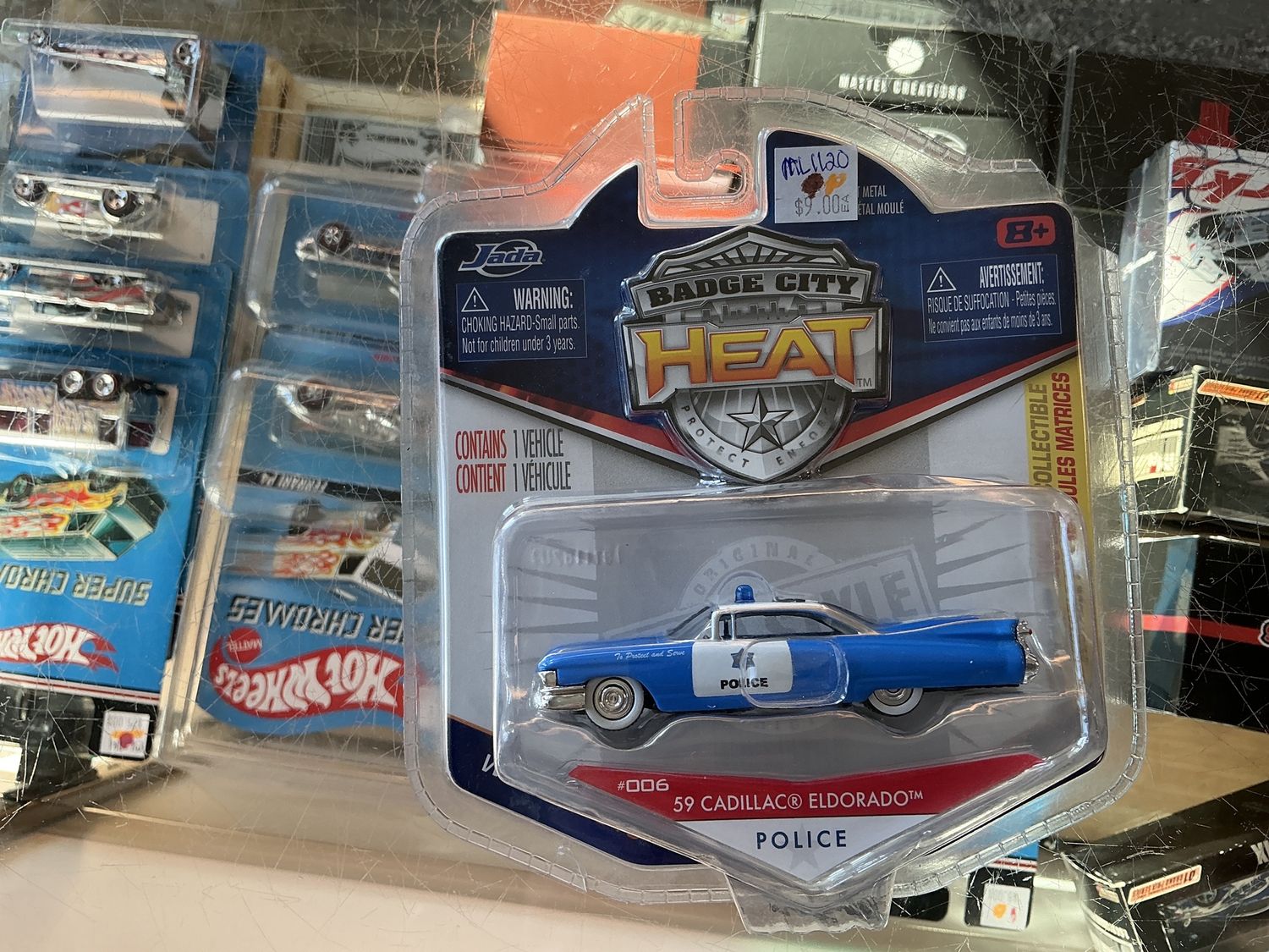 1959 Cadillac, El Dorado, blue and white police