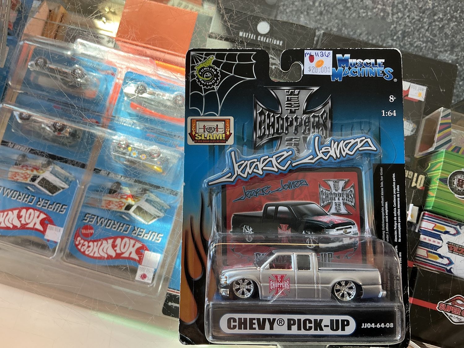 Jesse James Chevy pick up silver