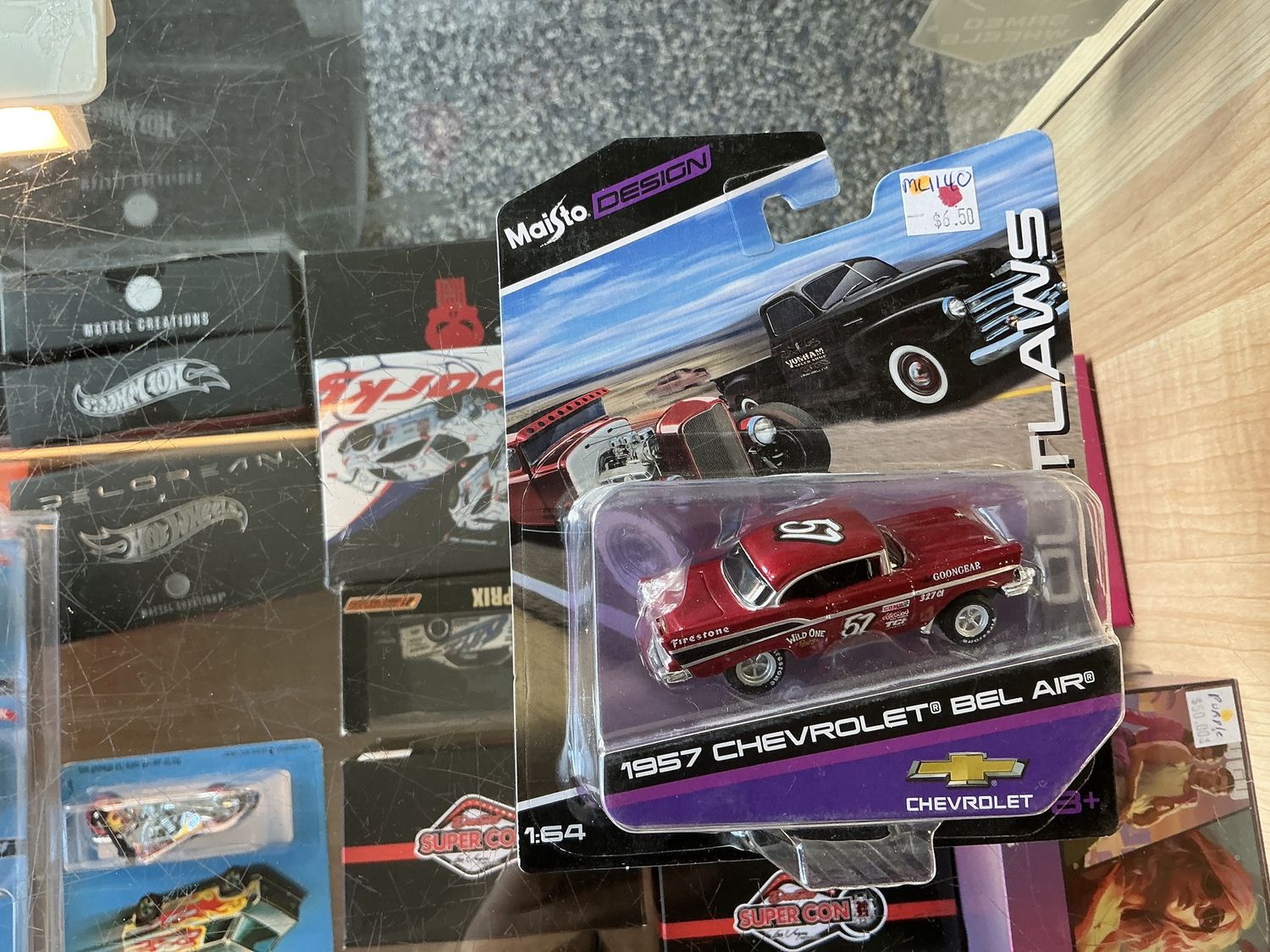 1957 Chevy Bel-Air red outlaws