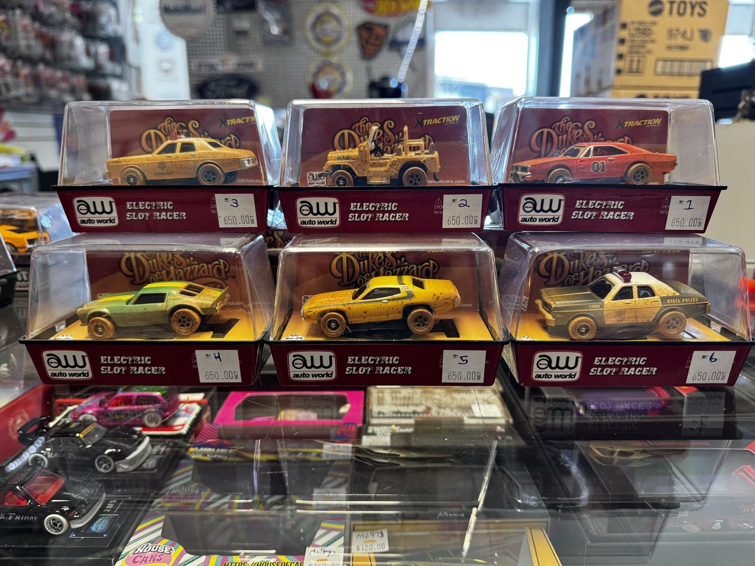 Dukes of Hazard slot car set dirty