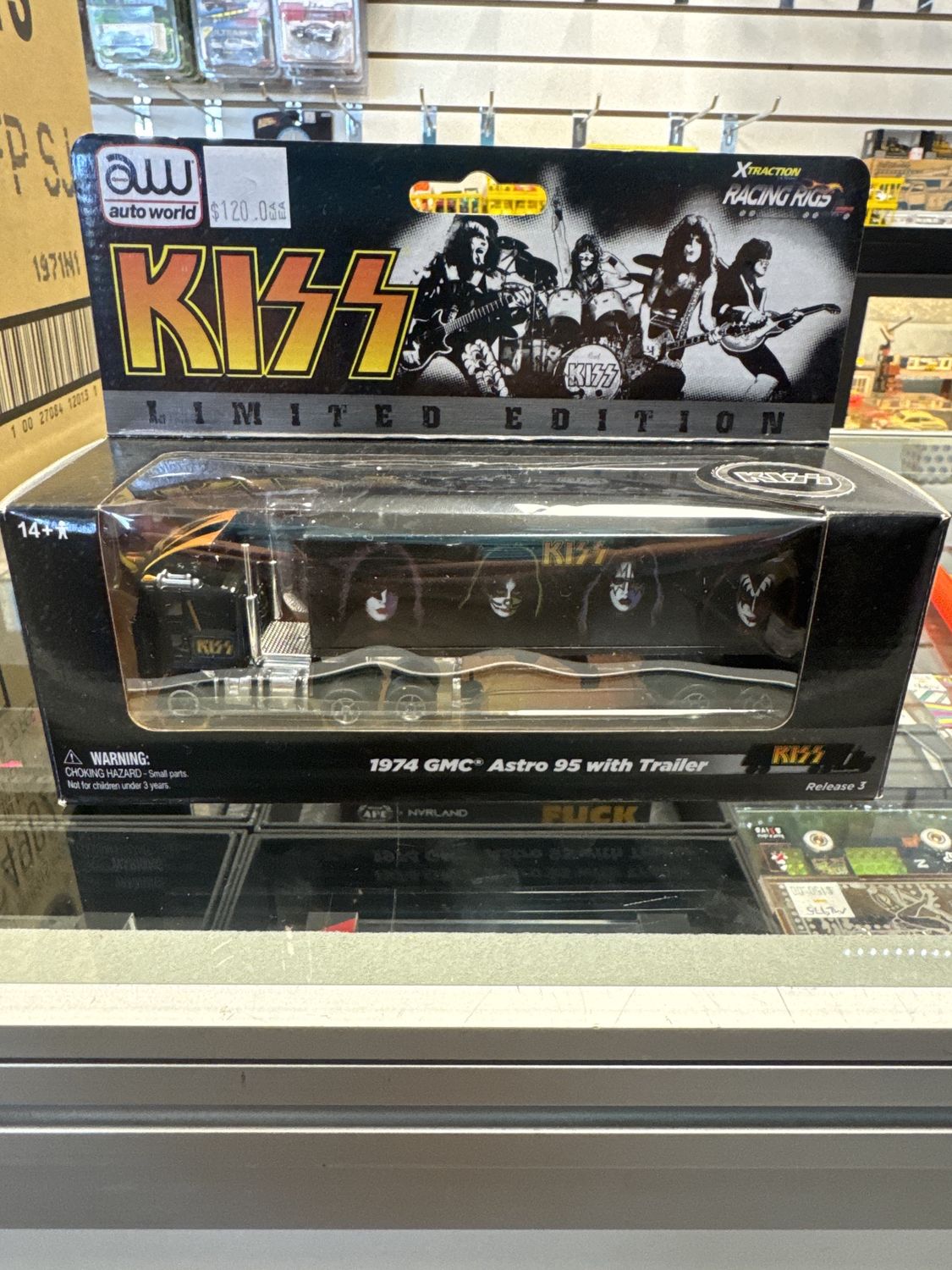 Kiss semi truck slot car