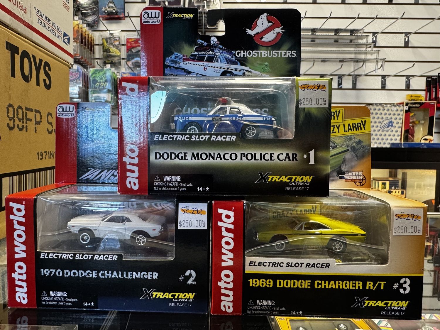 Silver screen series slot racer set