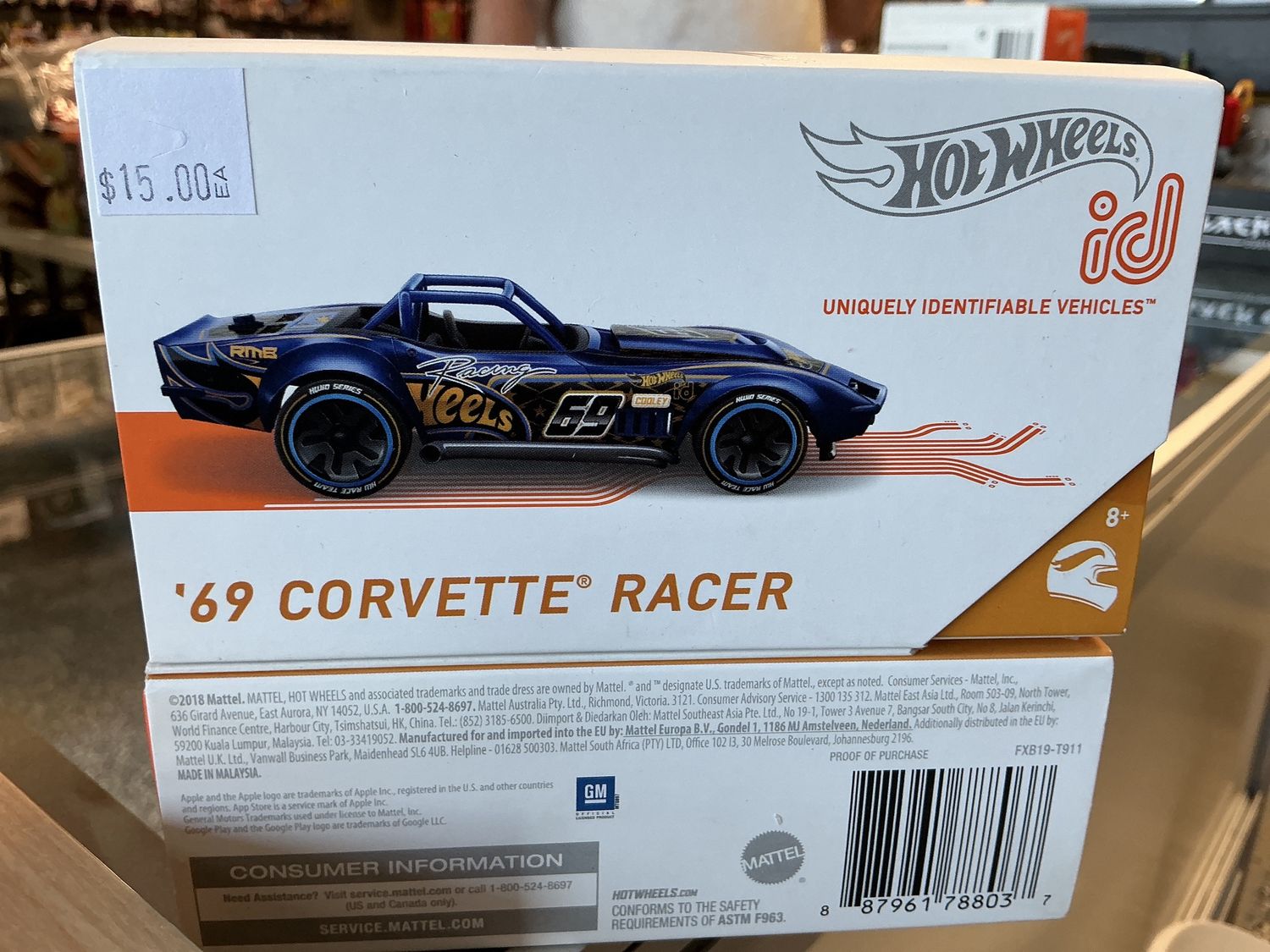 Hot wheels ID 1969 Corvette racer