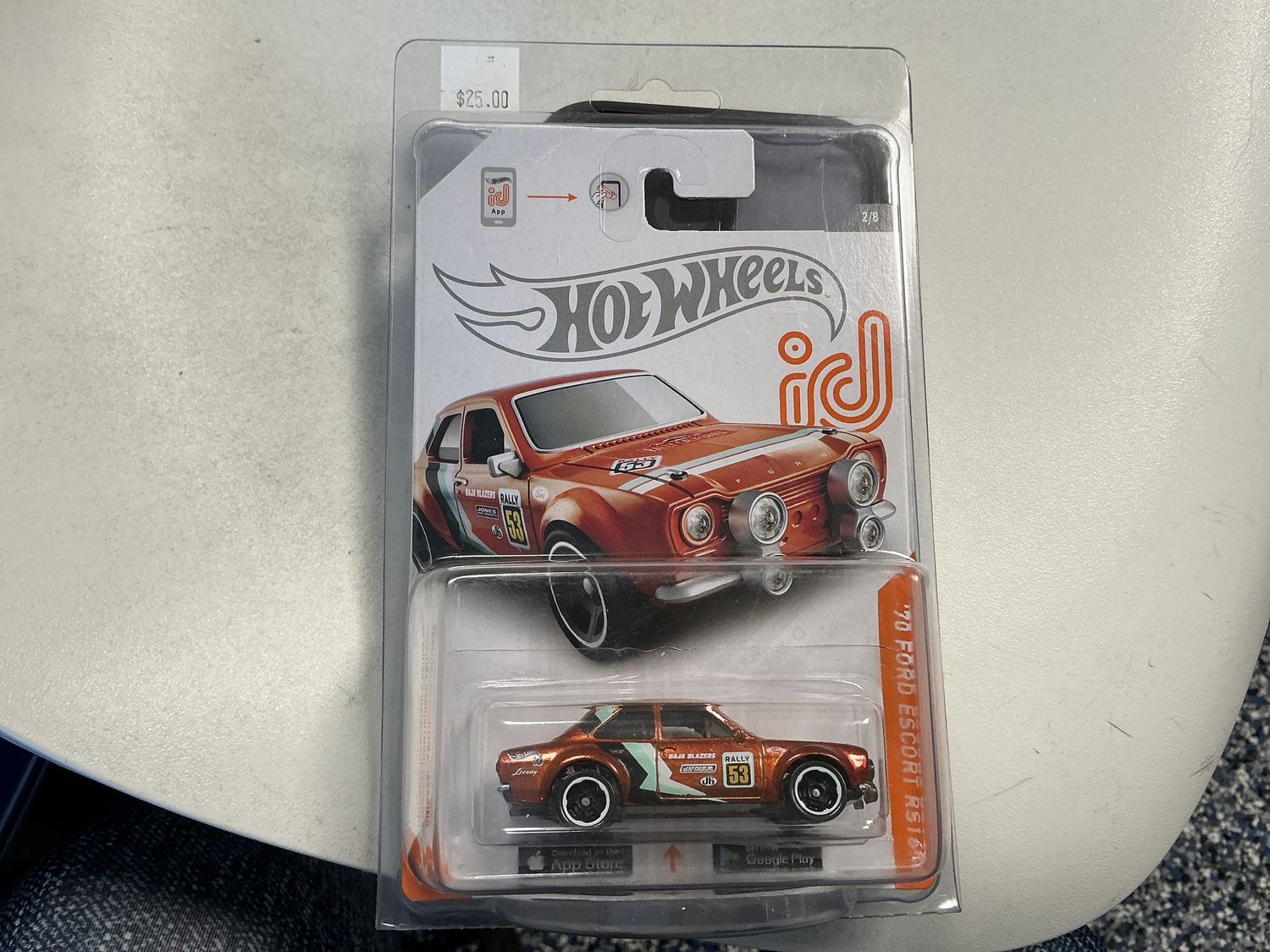 Hot wheels ID 1970 Ford escort RS 1600 copper