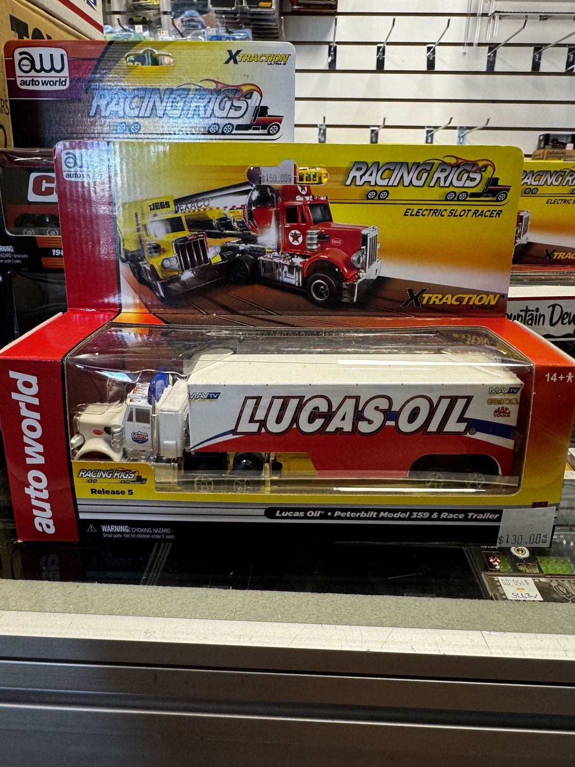 Lucas oil Peterbilt race trailer slot car