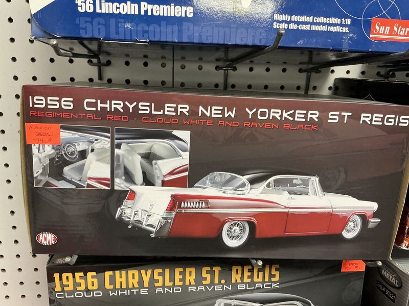 1956 Chrysler, New Yorker Saint Regis, red, white and black