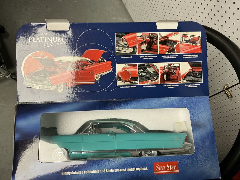 1956 Lincoln premium turquoise blue