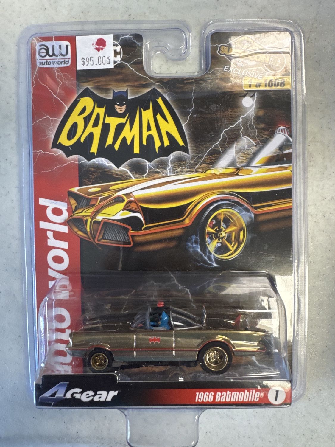 Batman 1966 Batmobile gold