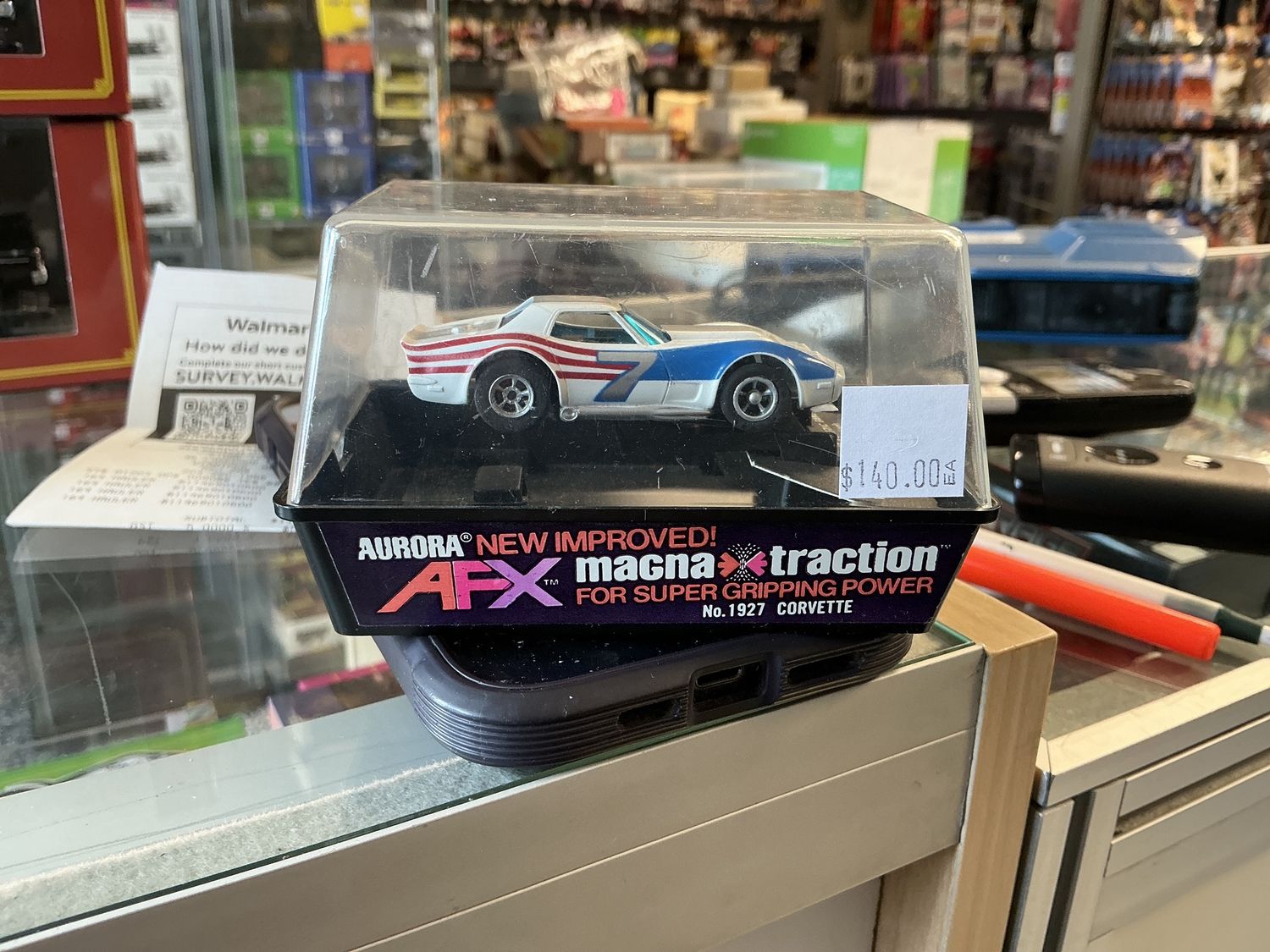 AFX magnet traction Corvette