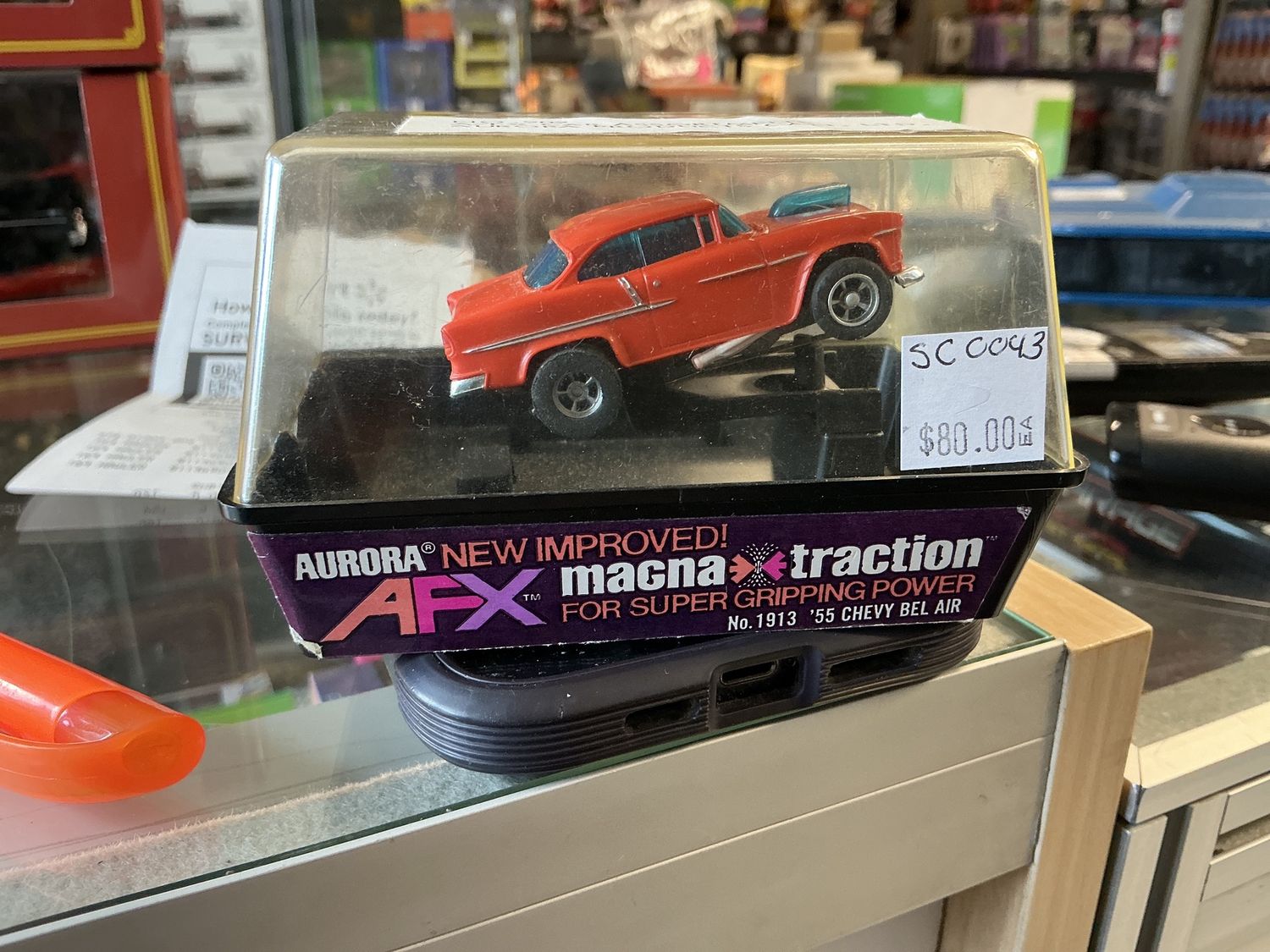 AFX magna traction 55 Chevy Bel-Air