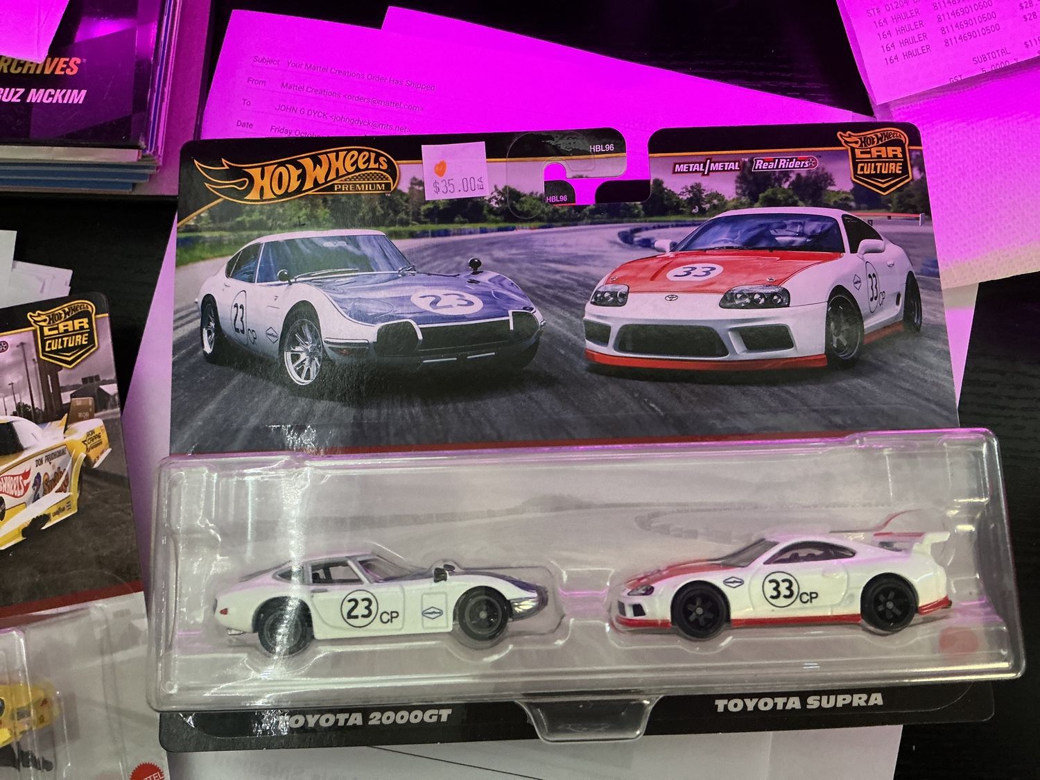 2 pack Toyota 2000 GT and Toyota supra