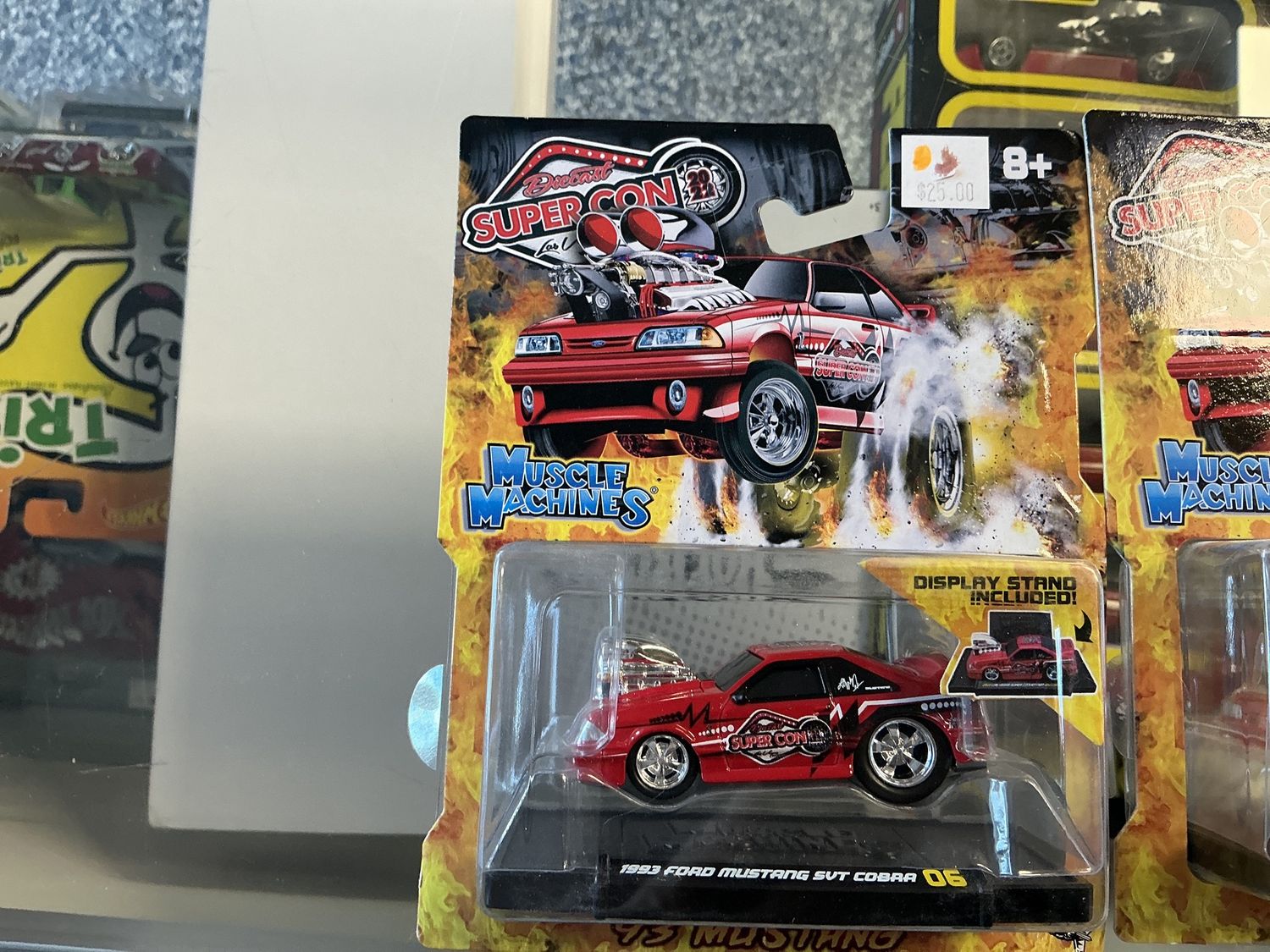 1993 Mustang red with muscle machine