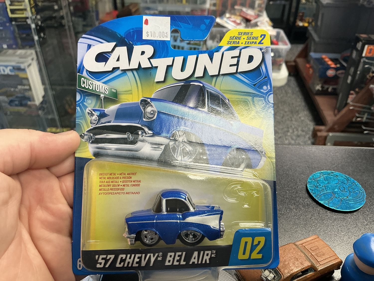 57 Chevy Bélair blue