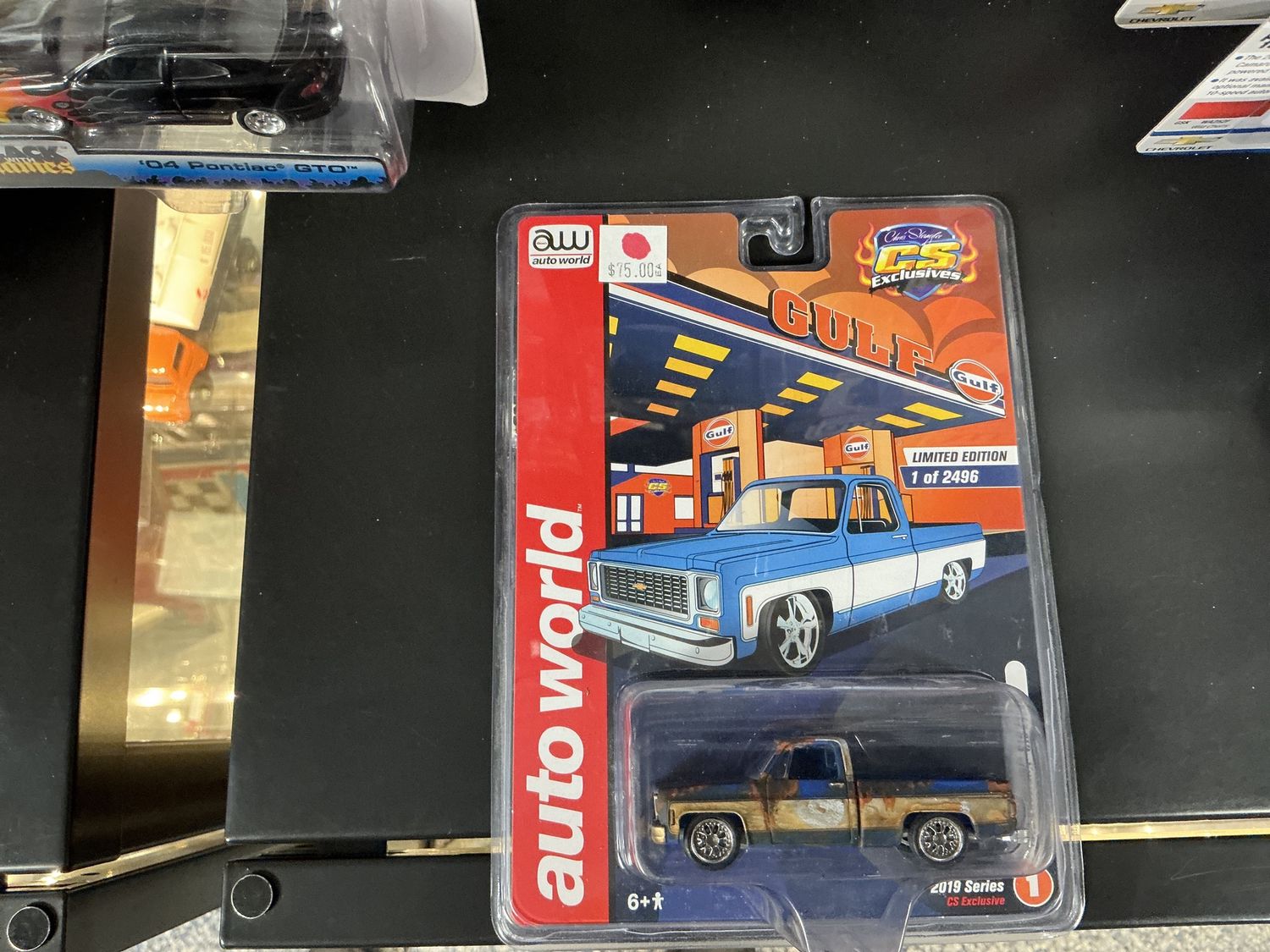 CS exclusive Gulf 1973 Chevy C 10 pick up dirty