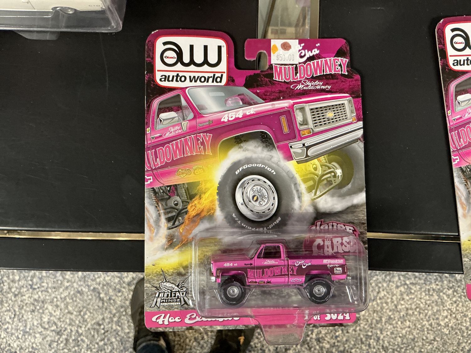 Surely Muldowney pink truck house of cars