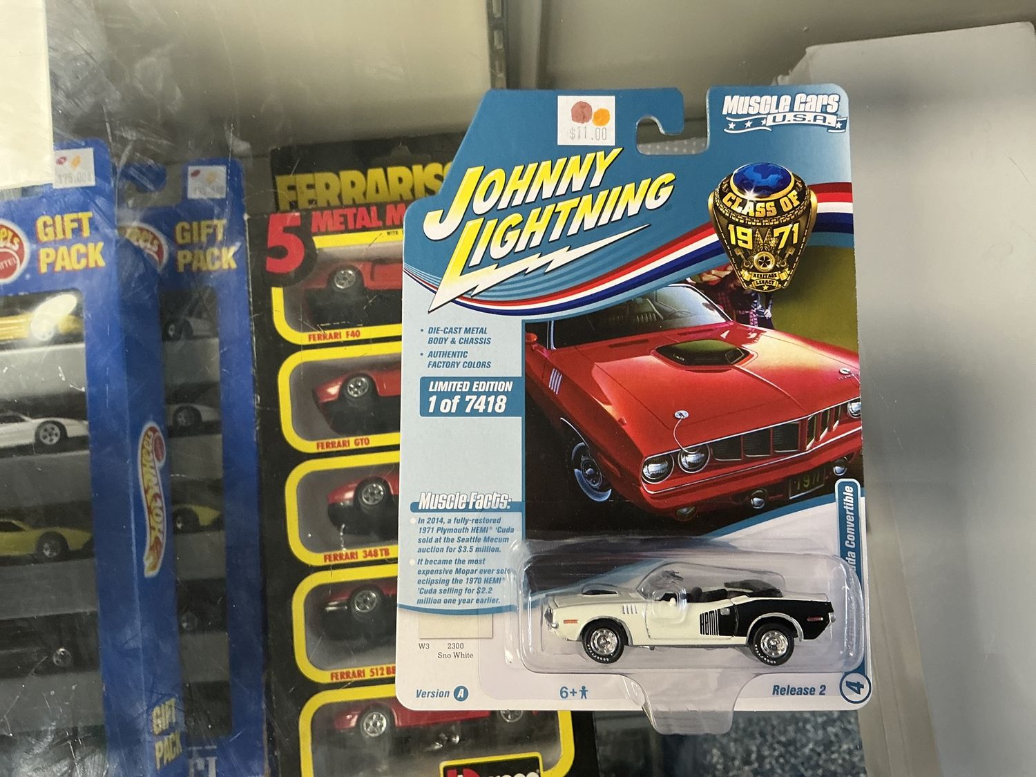 1971 Plymouth, Cuda, convertible, white and black