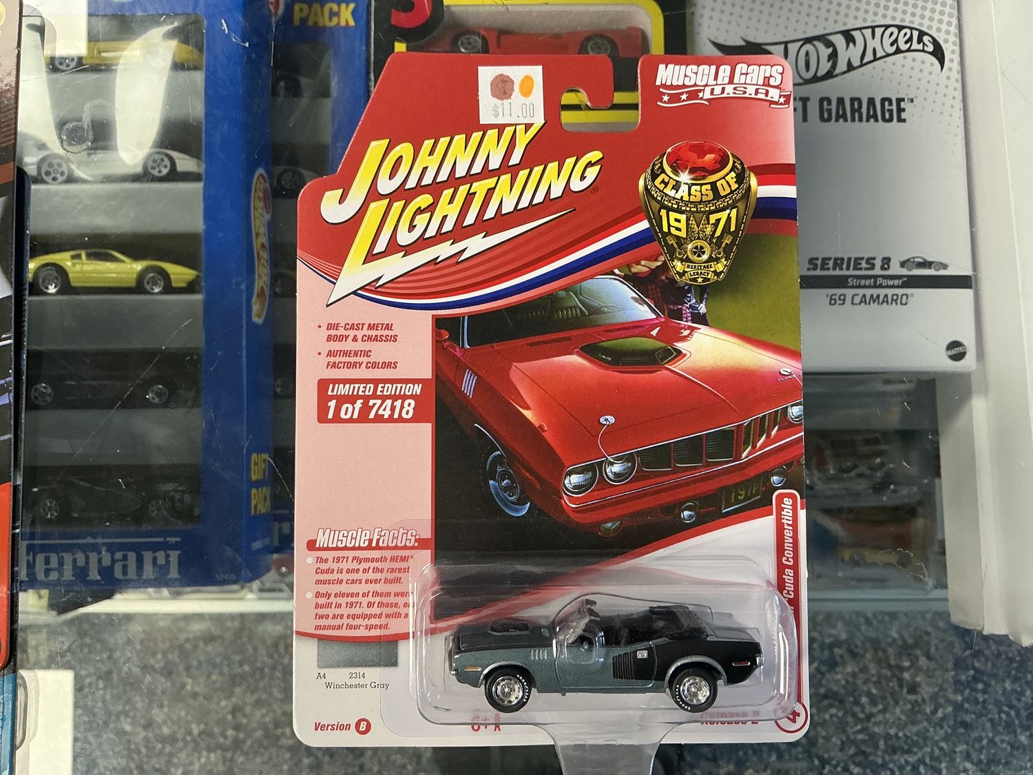 1971 Plymouth Cuda, convertible, gray black