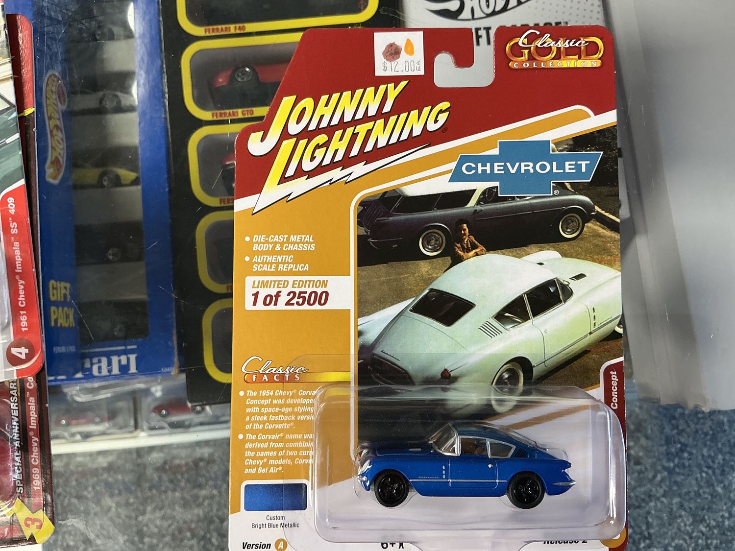 1954 Chevy Corvette concept bright blue metallic