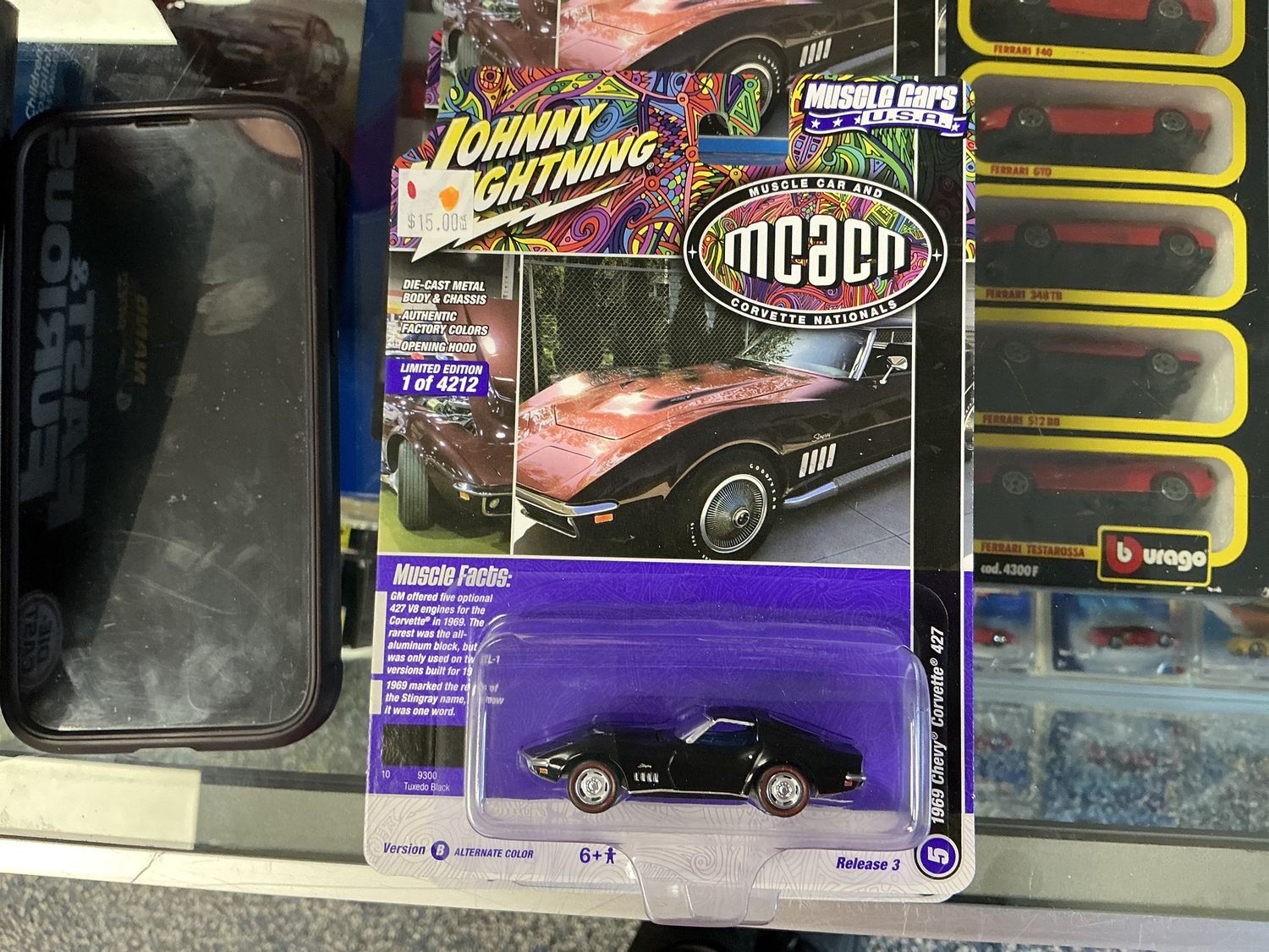 1969 Chevy Corvette 427 tuxedo black