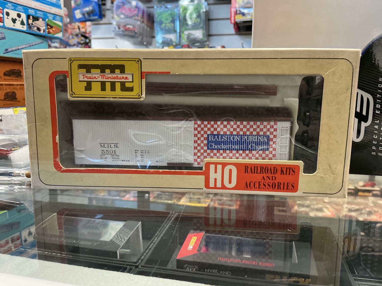 Train miniature ralston box car