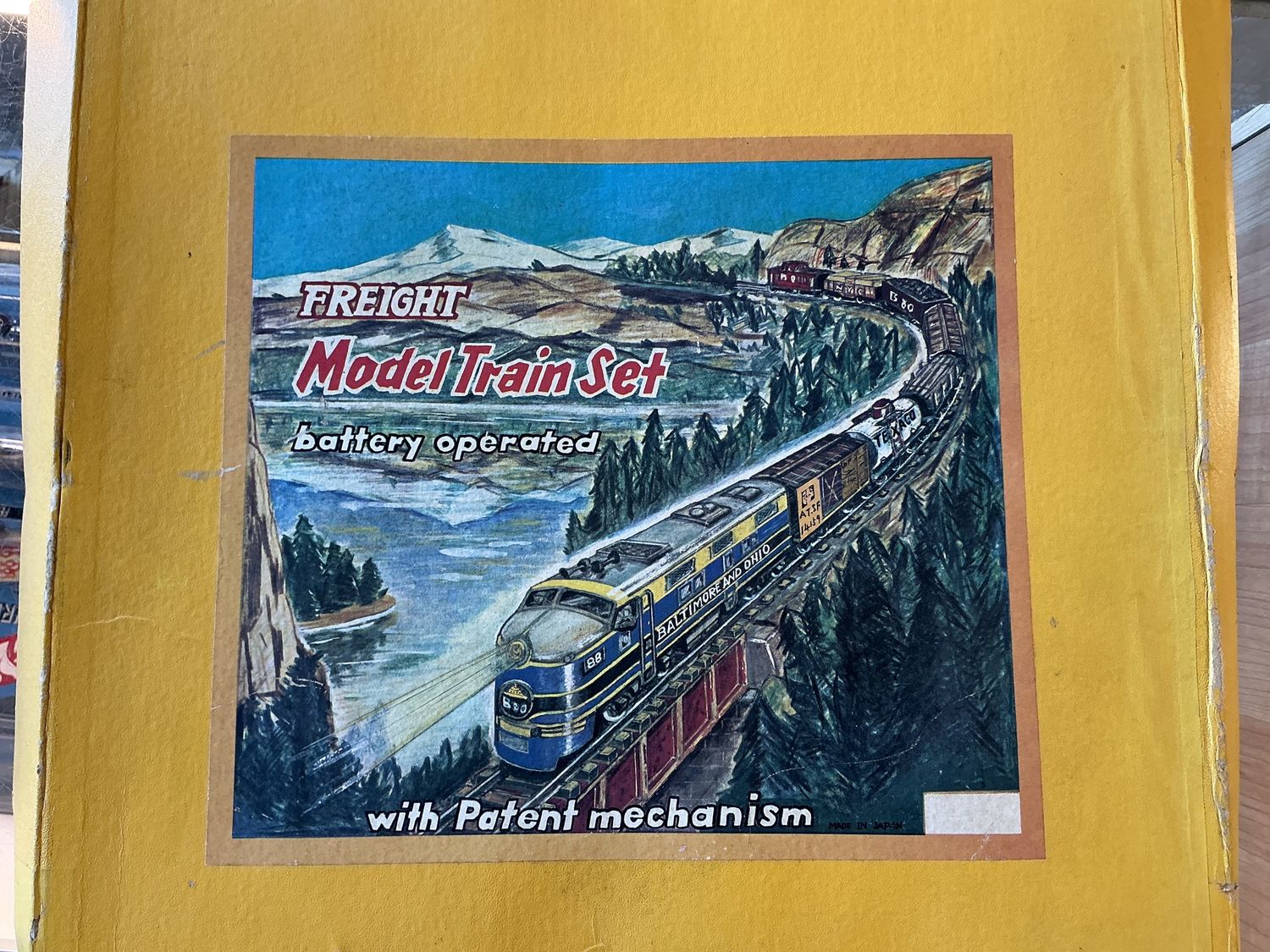 Metal Battery operated freight train set