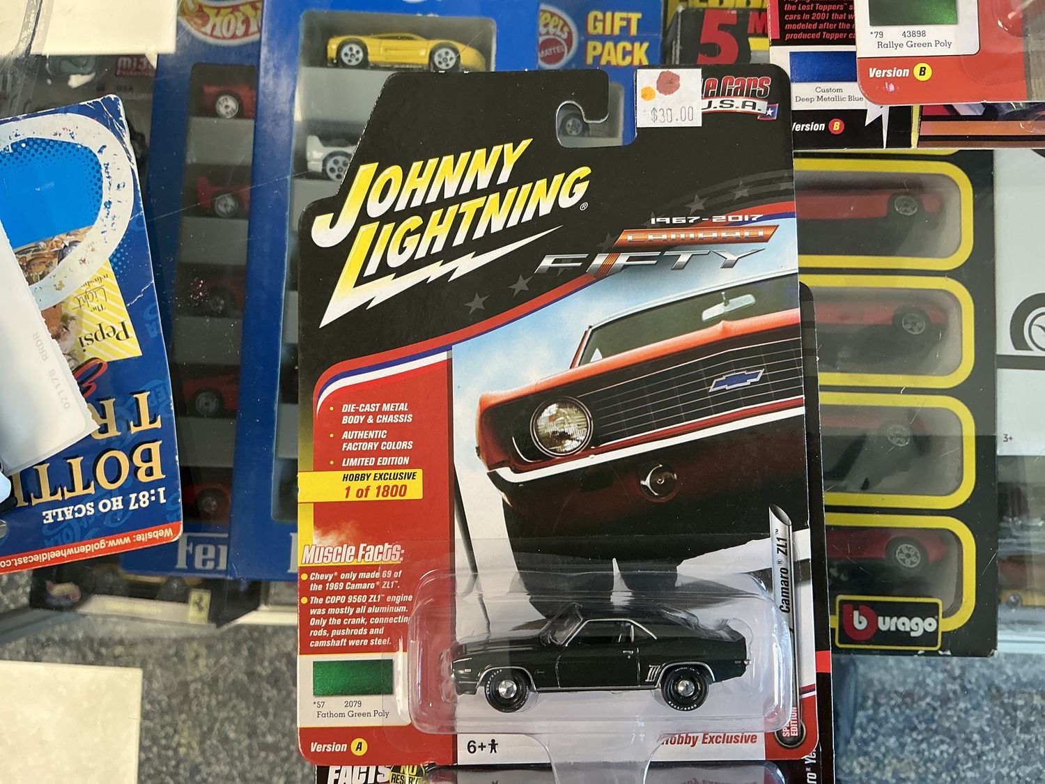 1969 Chevy Camaro fathom green