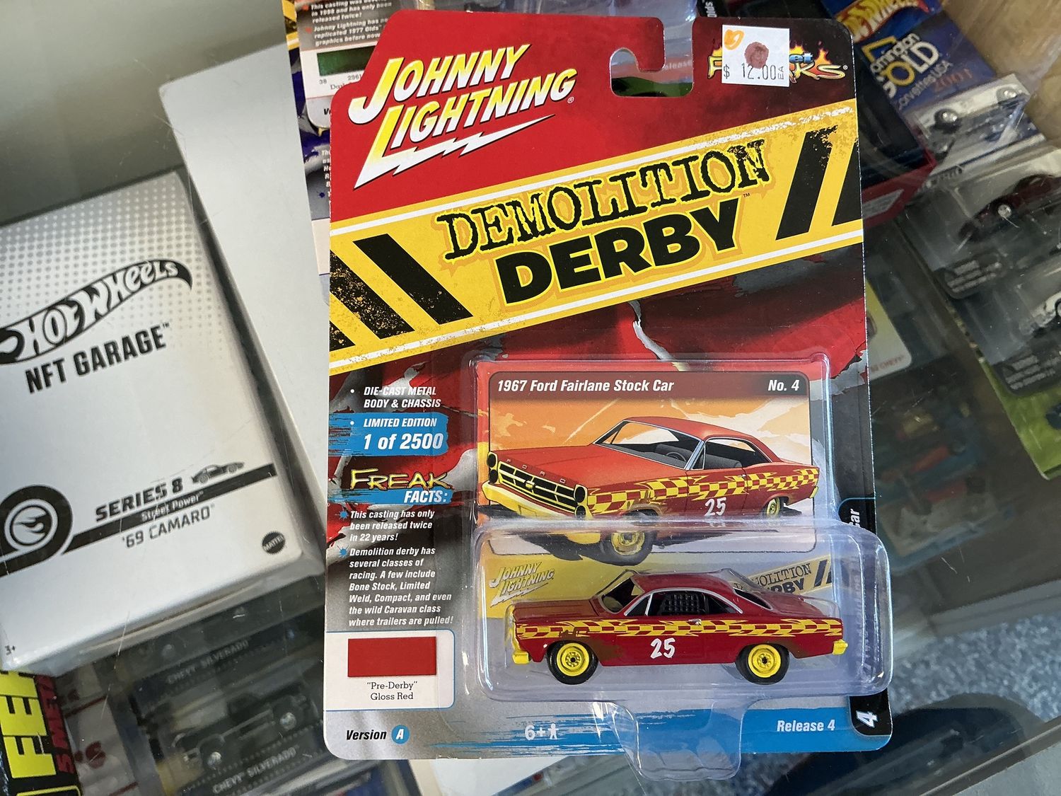 1967 Ford Fairlane stock car pre-Derby gloss red